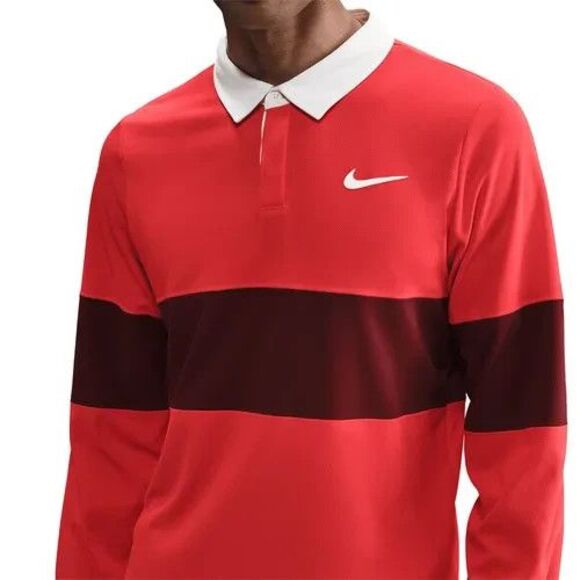 $120 Nike Court Advantage Slam Dri-Fit ADV Long Sleeve Polo Men's XS IB8141-696 - Picture 1 of 8